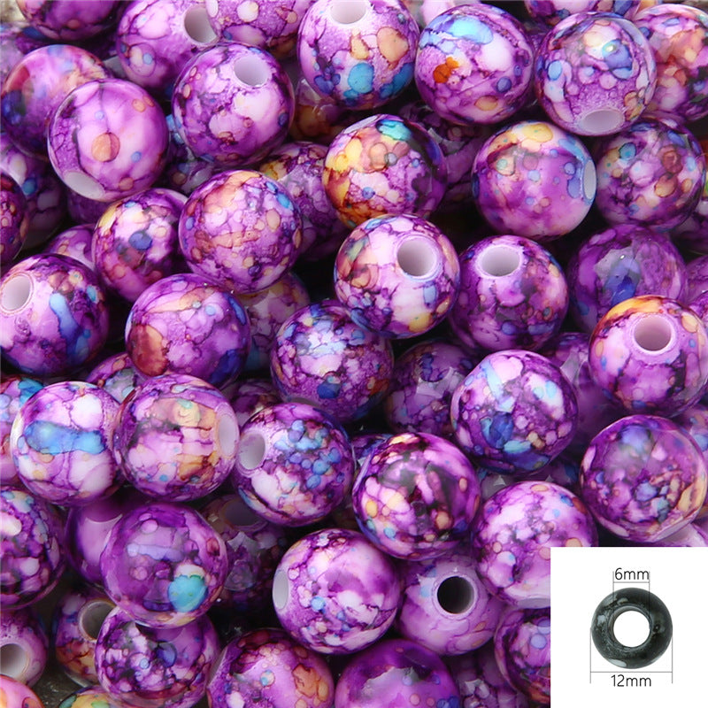Wholesale 20PCS Flower Circle Imitation Pearl Acrylic Beads